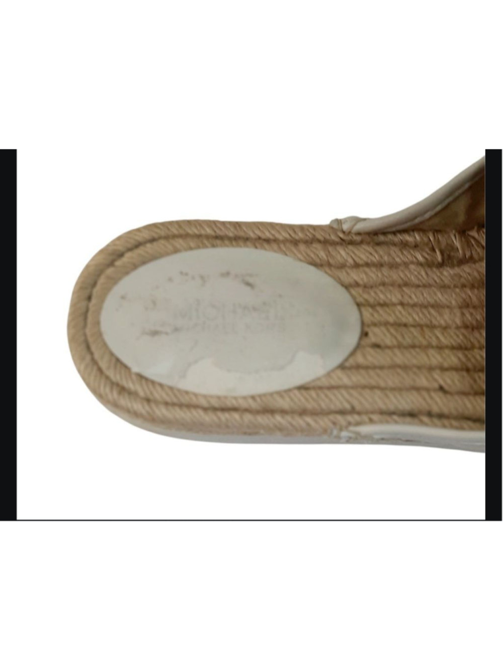 Women’s Michael Kors Hastings Espadrille Raised Sole Leather Mules •Size 10 - Picture 5 of 6